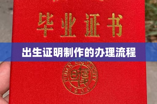 舟山出生证明制作的办理流程