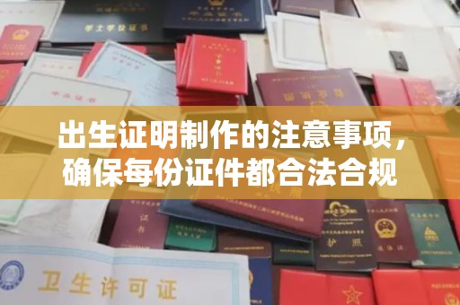 舟山出生证明制作的注意事项，确保每份证件都合法合规