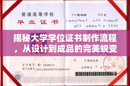 舟山揭秘大学学位证书制作流程，从设计到成品的完美蜕变