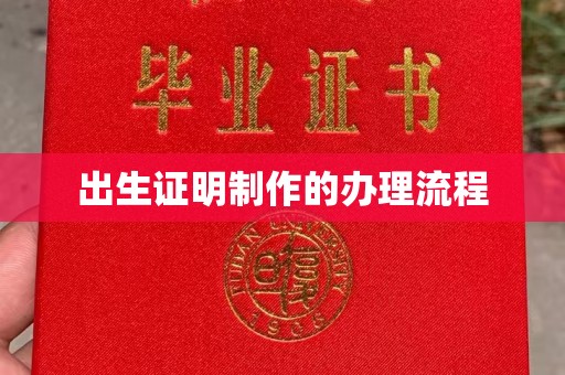 舟山出生证明制作的办理流程