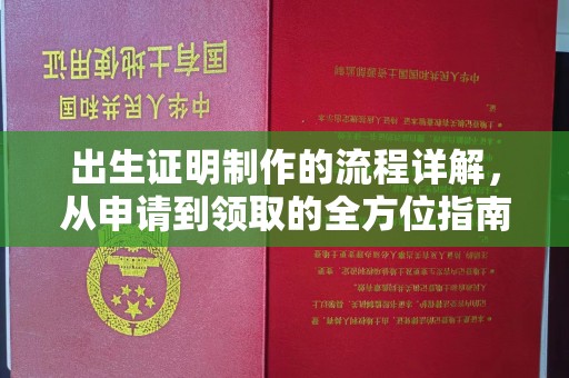 舟山出生证明制作的流程详解，从申请到领取的全方位指南