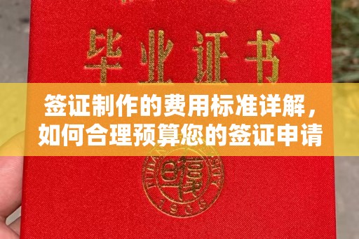 舟山签证制作的费用标准详解，如何合理预算您的签证申请成本