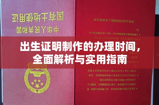 舟山出生证明制作的办理时间，全面解析与实用指南